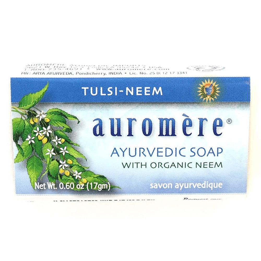 Auromere Ayurvedic Soap, Tulsi-Neem, 0.60 Oz